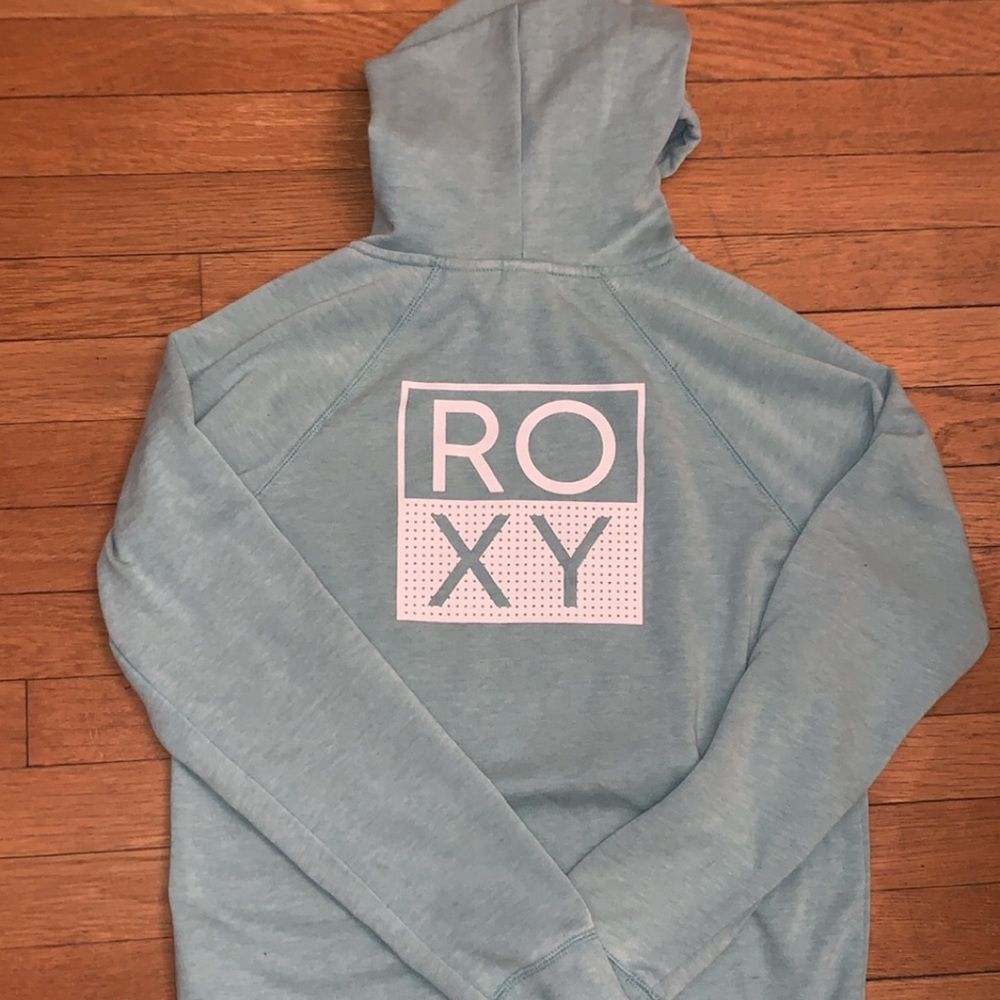 Gently Used Roxy Hoodie, Blue Green, size M